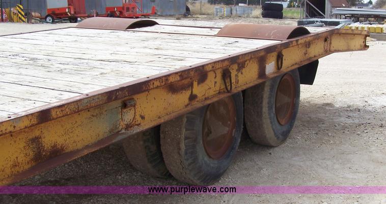 image for item 7385 1973 Wisconsin 20' tilt trailer
