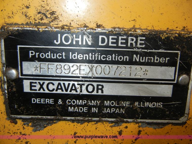 image for item 8640 1994 John Deere 892ELC excavator