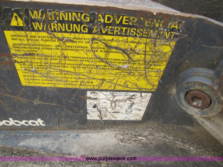 image for item 8672 Bobcat 2500 skid steer hydro-hammer