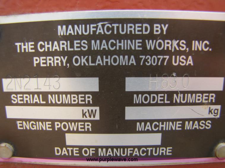 image for item 8674 Ditch Witch H830 plow attachment