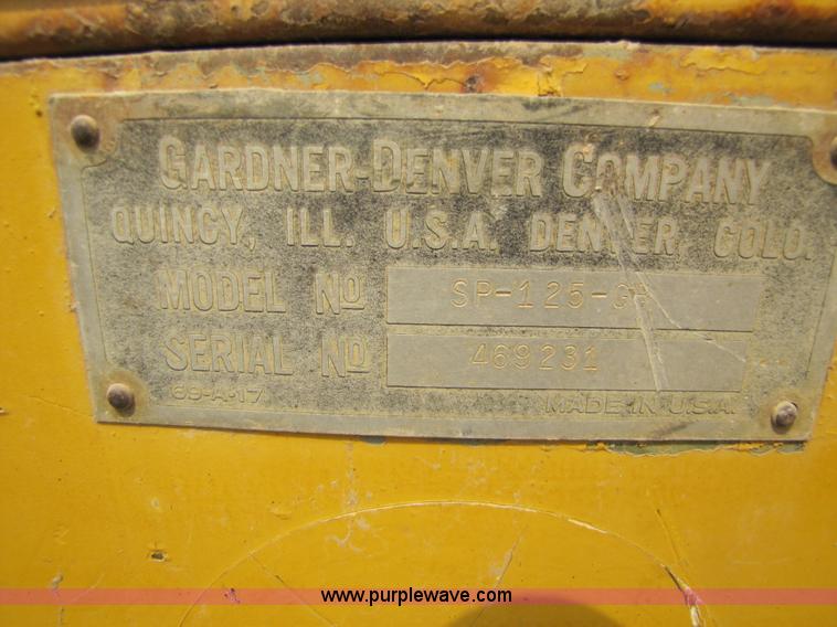 image for item 8675 Gardner Denver 125 Rota-screw air compressor