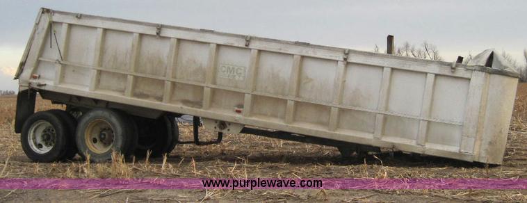 image for item 1950 1979 CMC 30' aluminum end dump trailer