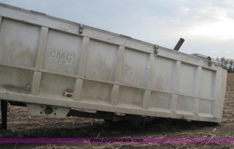 image for item 1950 1979 CMC 30' aluminum end dump trailer