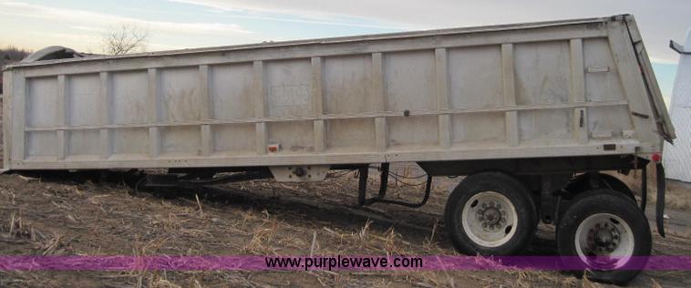 image for item 1950 1979 CMC 30' aluminum end dump trailer