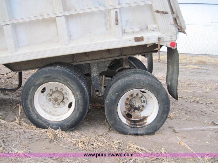 image for item 1950 1979 CMC 30' aluminum end dump trailer