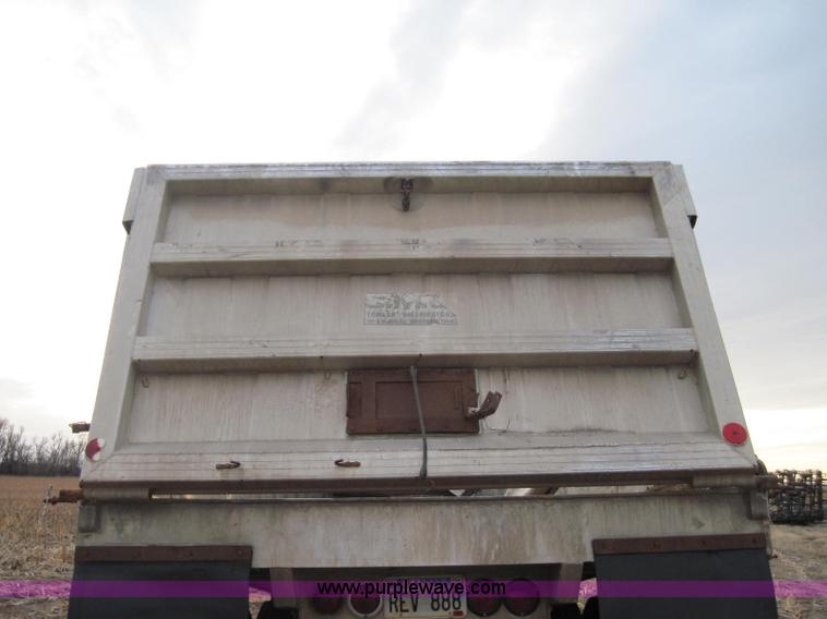 image for item 1950 1979 CMC 30' aluminum end dump trailer