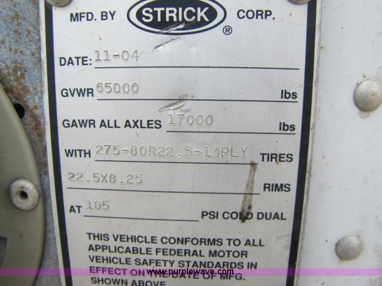 image for item 8547 2005 Strick 53' dry van semi trailer