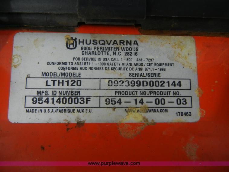 image for item 2219 Husqvarna LTH120 lawn tractor