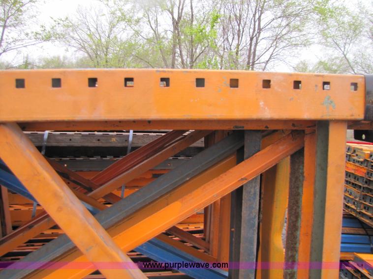 image for item 2457 (10) 30" x 8' sections pallet racking