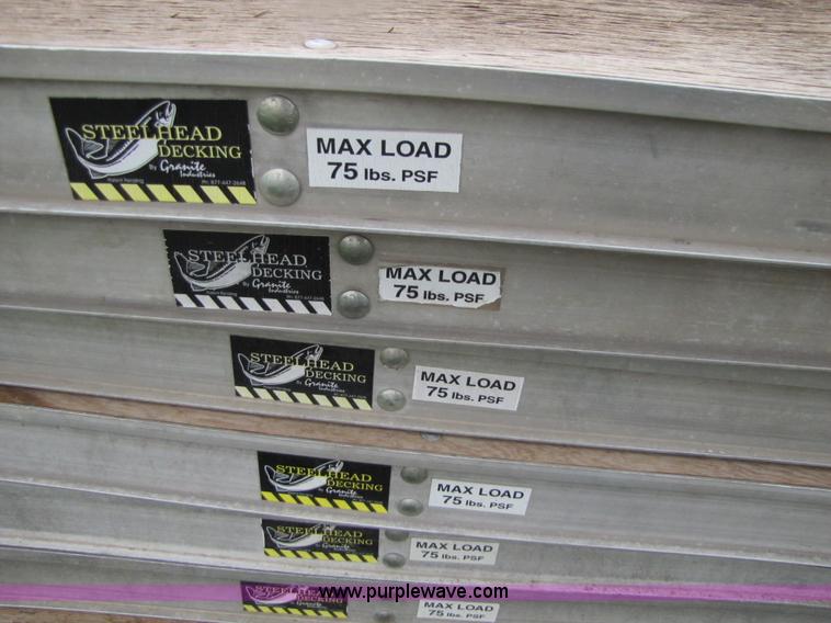image for item 2465 (15) aluminum frame scaffold plank