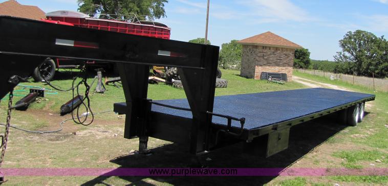 image for item 3440 2006 shop built 40' goose neck trailer