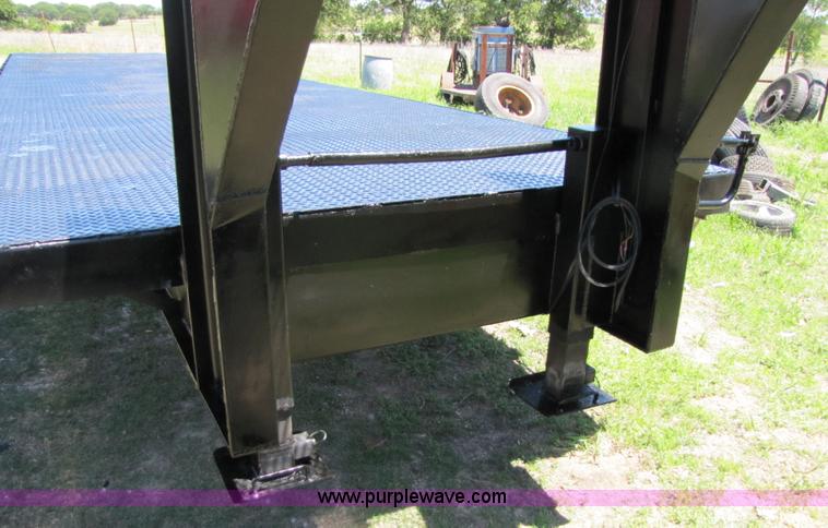 image for item 3440 2006 shop built 40' goose neck trailer