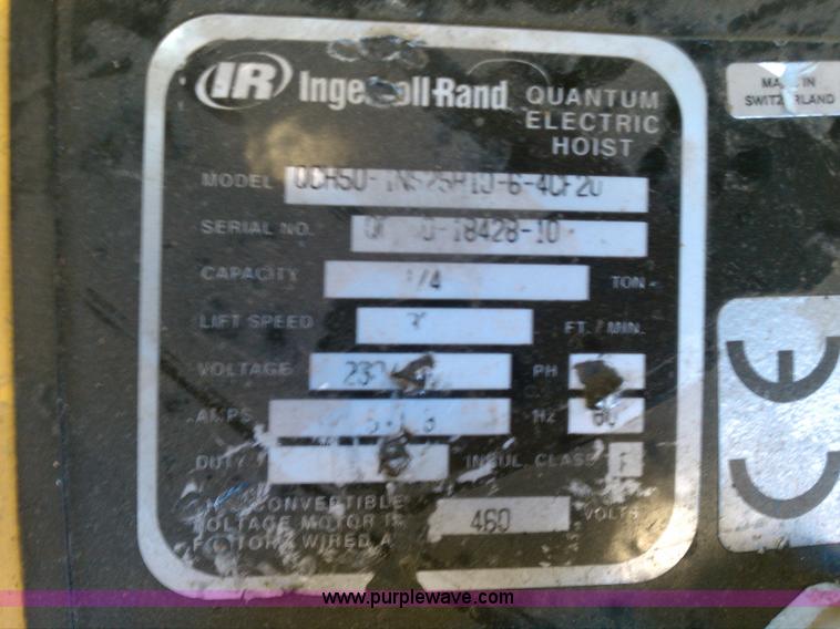 image for item 5494 Hoist and I-beam roller