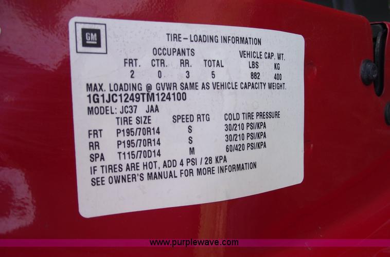 image for item 5503 1996 Chevrolet Cavalier