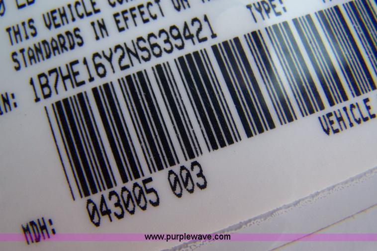 image for item 7380 1992 Dodge D150 pickup truck