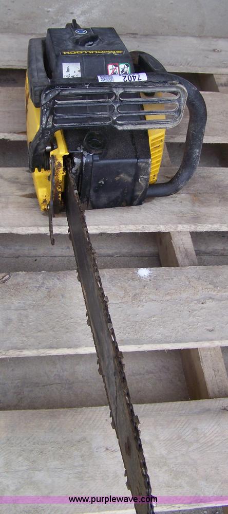 image for item 7402 Mcculloch PM605 chainsaw