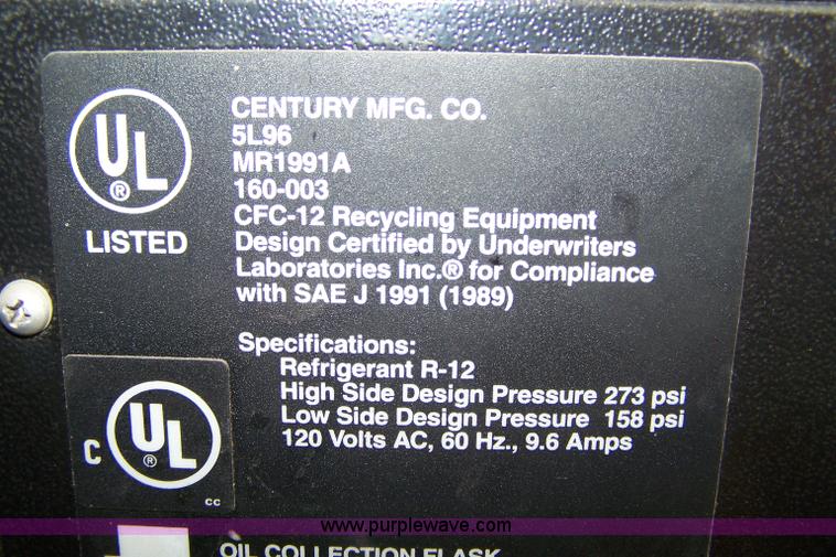 image for item 7405 Solar 5100 R12 air conditioning service unit