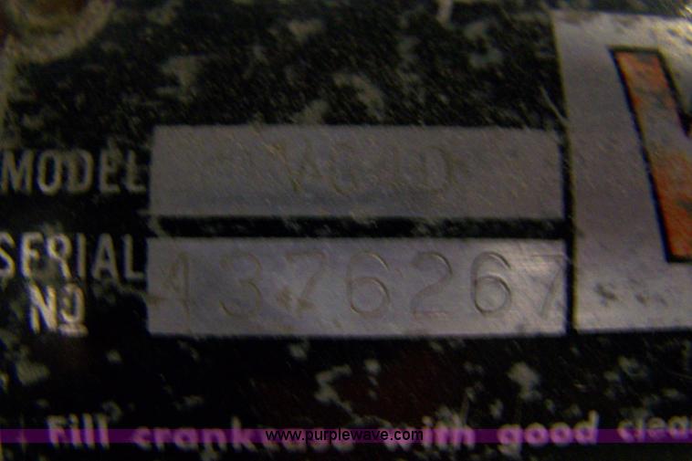 image for item 7408 Wisconsin four cylinder gas generator