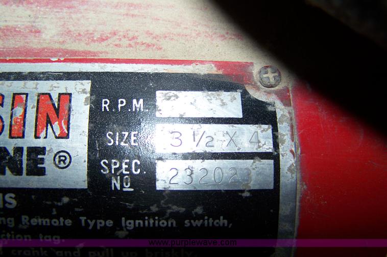 image for item 7408 Wisconsin four cylinder gas generator