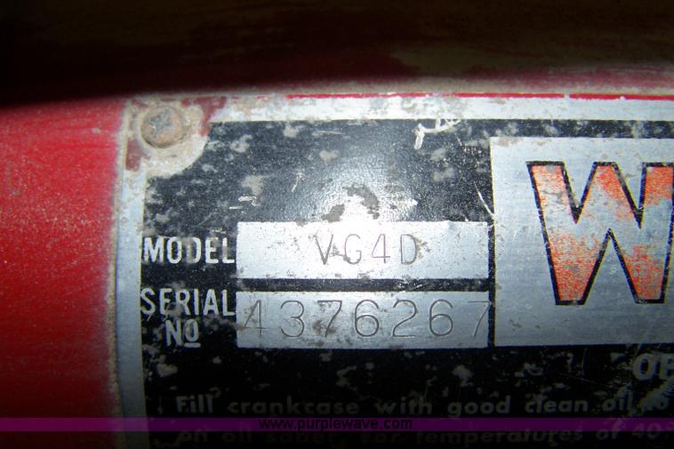 image for item 7408 Wisconsin four cylinder gas generator