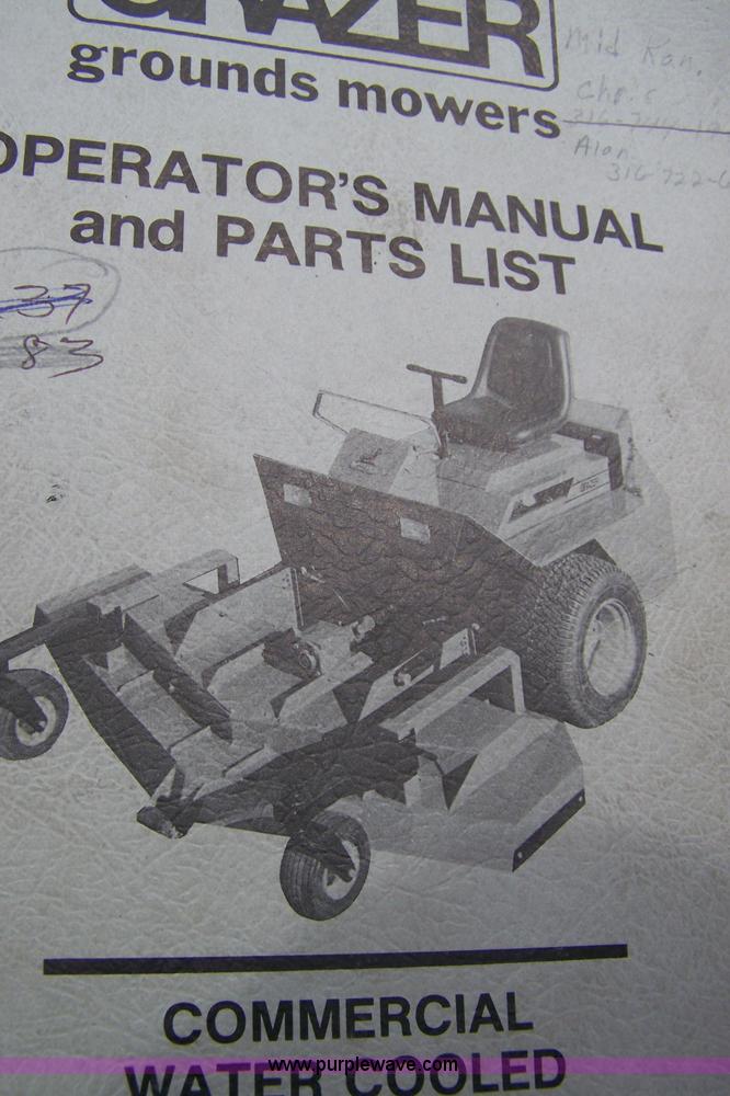 image for item 7474 Grazer G4200CD zero turn mower