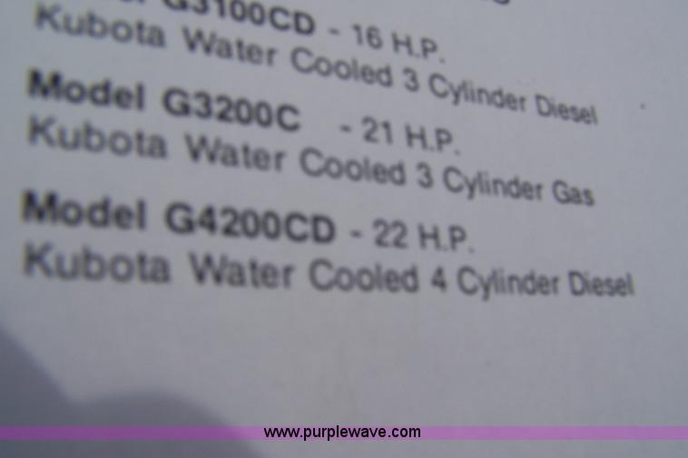 image for item 7474 Grazer G4200CD zero turn mower