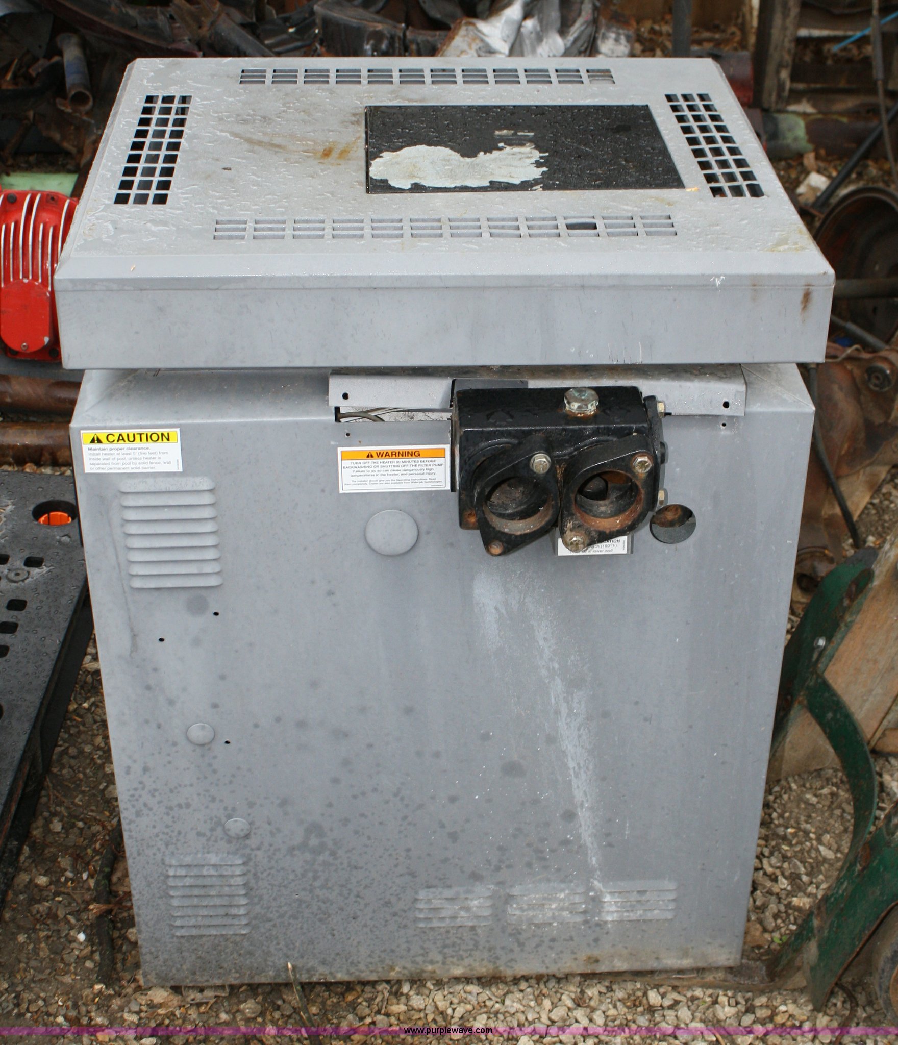 Gas heater for pool in Tonganoxie, KS Item 4865 sold Purple Wave