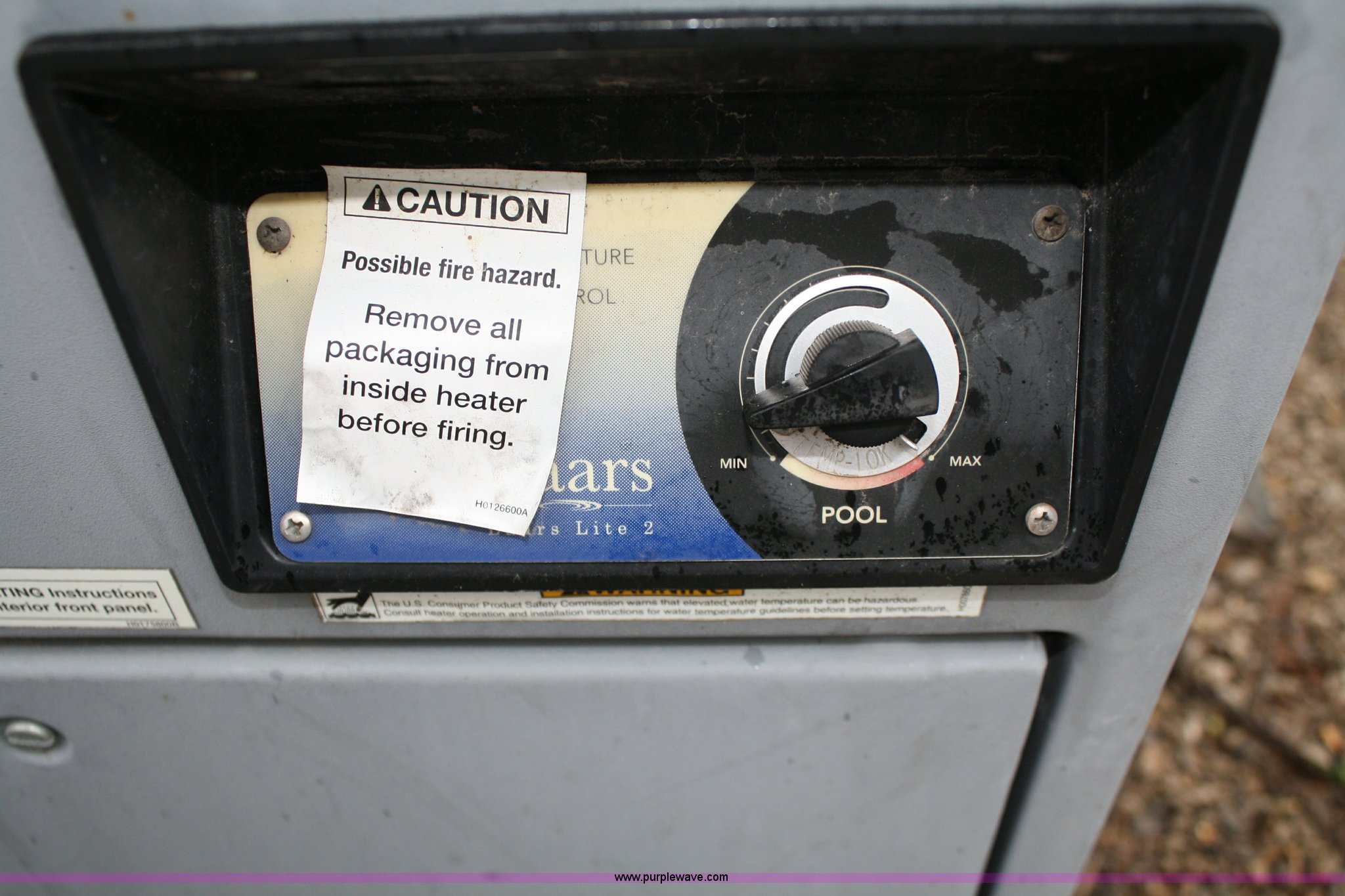 Gas heater for pool in Tonganoxie, KS Item 4865 sold Purple Wave