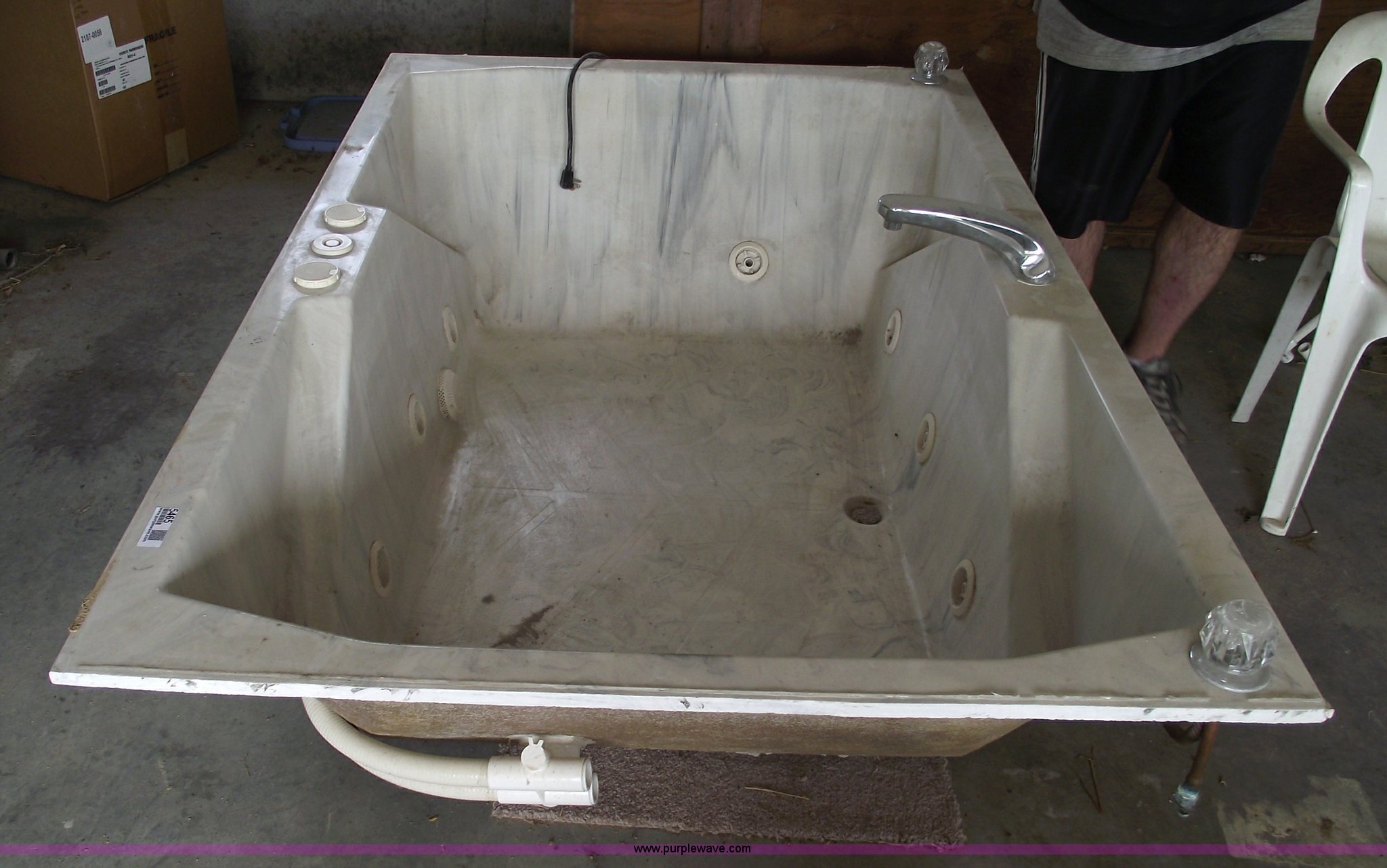 Tiffany marble jacuzzi tub in Warrensburg, MO Item 5465 sold Purple