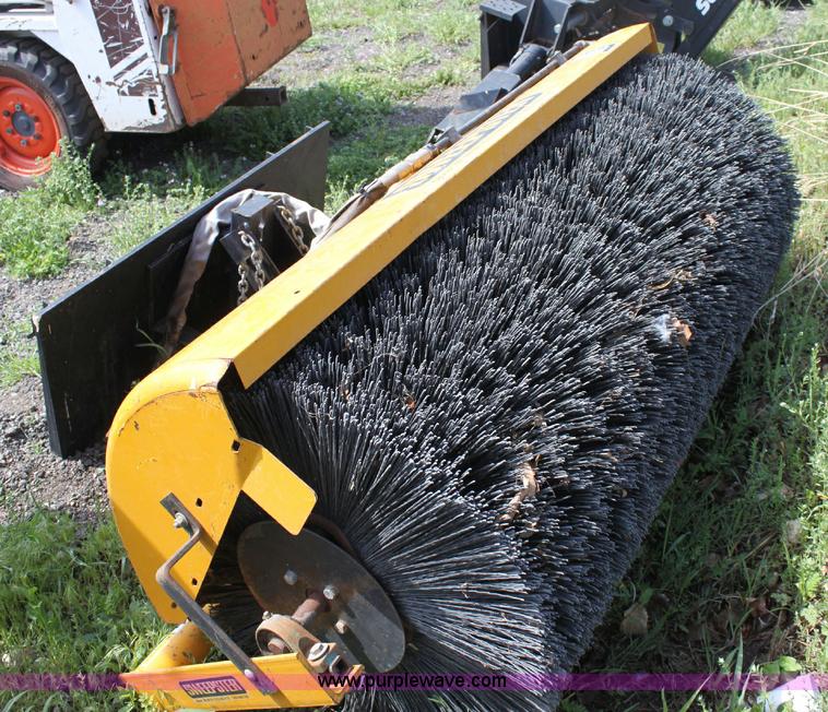 Sweepster 68" skid steer broom in Wichita, KS Item 6240 sold Purple