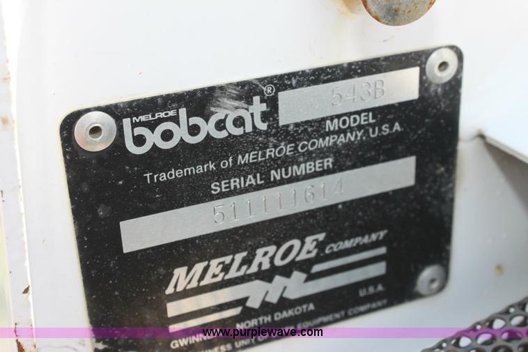 image for item 6241 1994 Bobcat 543B skid steer