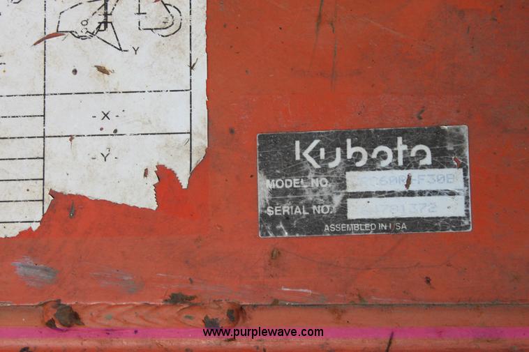image for item 6246 2002 Kubota F2560 riding lawn mower