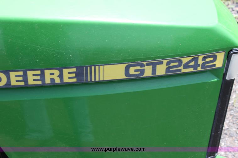 image for item 6255 John Deere GT242 riding lawn mower