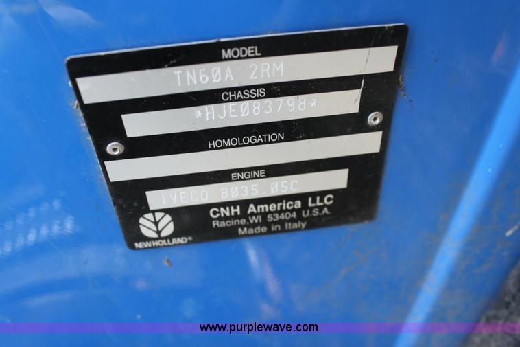 image for item 6258 2007 New Holland TN60A tractor
