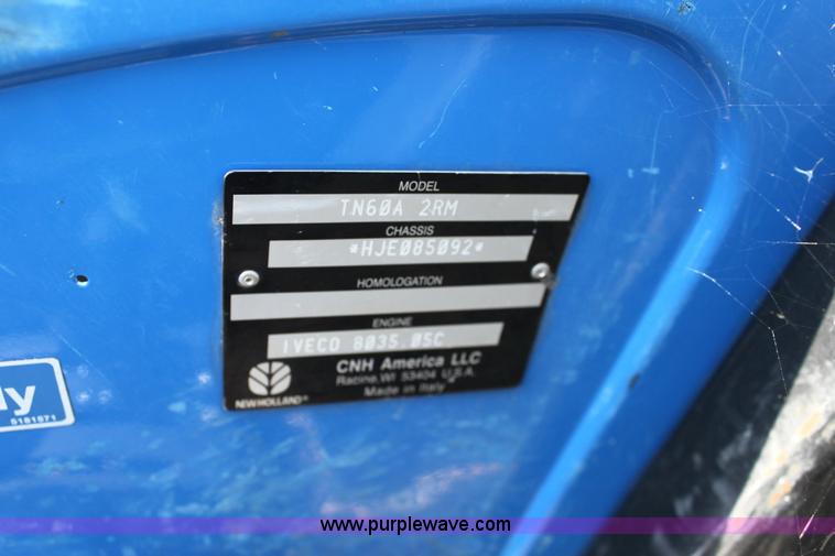 image for item 6259 2007 New Holland TN60A tractor