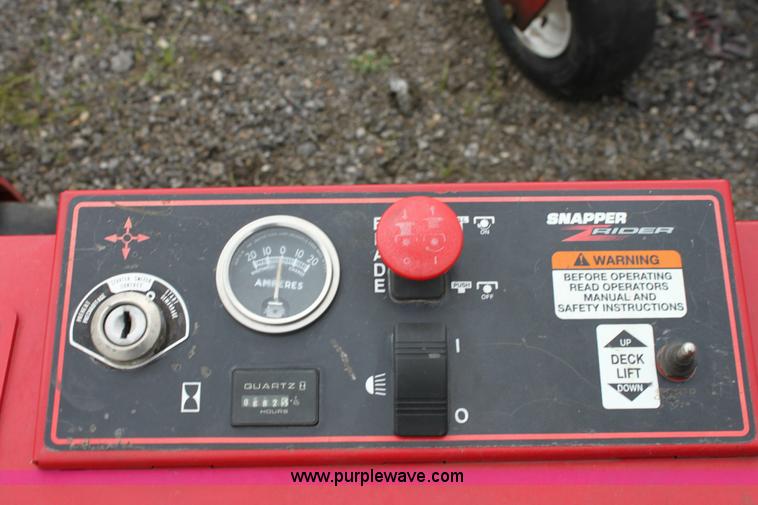 image for item 6323 Snapper Z rider turf cruiser 72" riding lawn mower