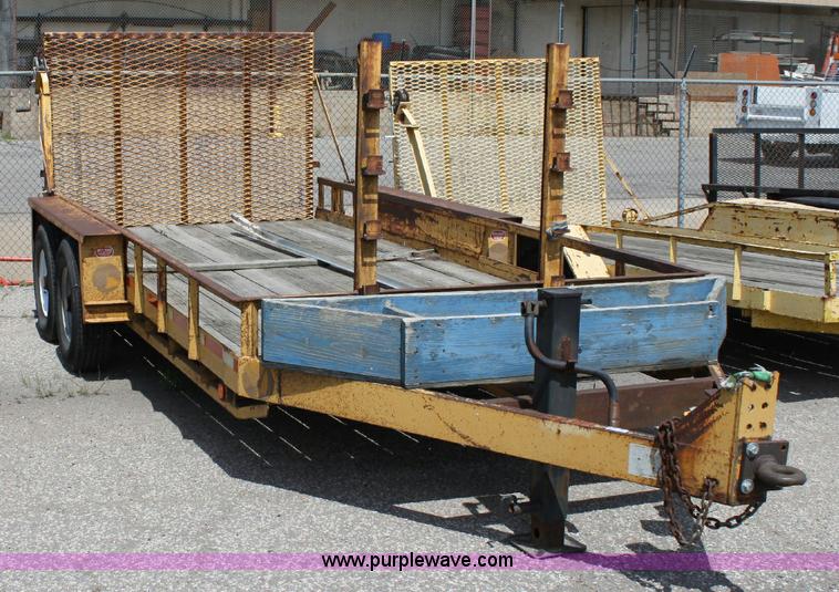 image for item 6392 Belshe 16' tandem axle trailer