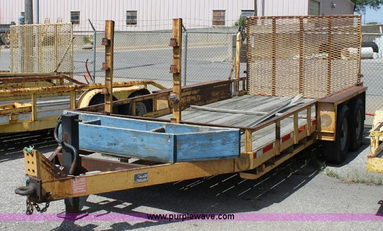 image for item 6392 Belshe 16' tandem axle trailer