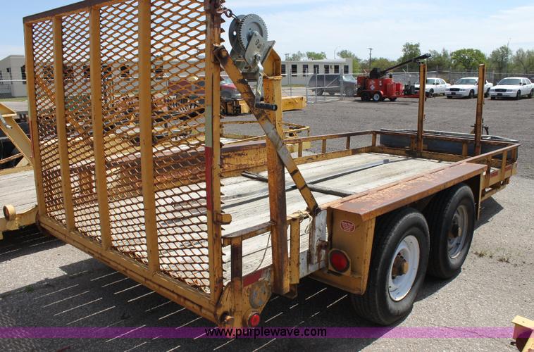 image for item 6392 Belshe 16' tandem axle trailer