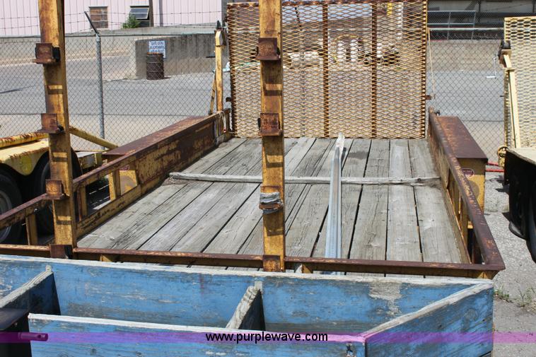 image for item 6392 Belshe 16' tandem axle trailer