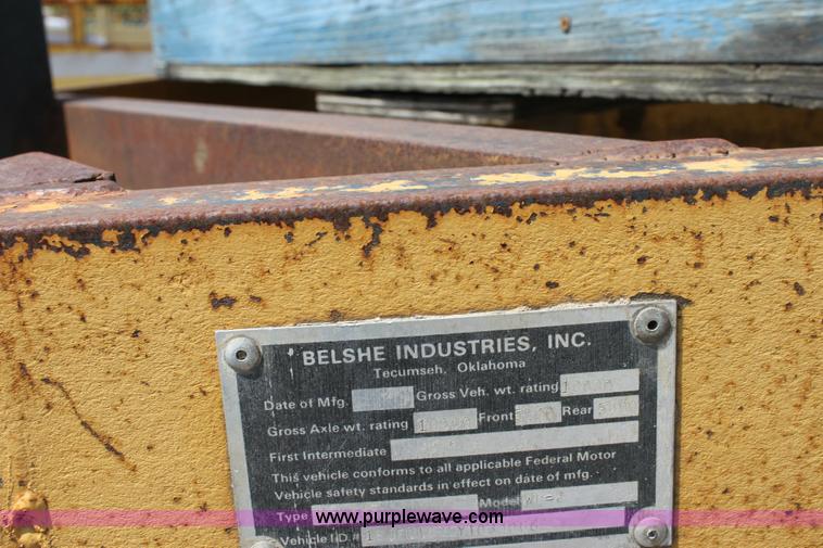 image for item 6392 Belshe 16' tandem axle trailer