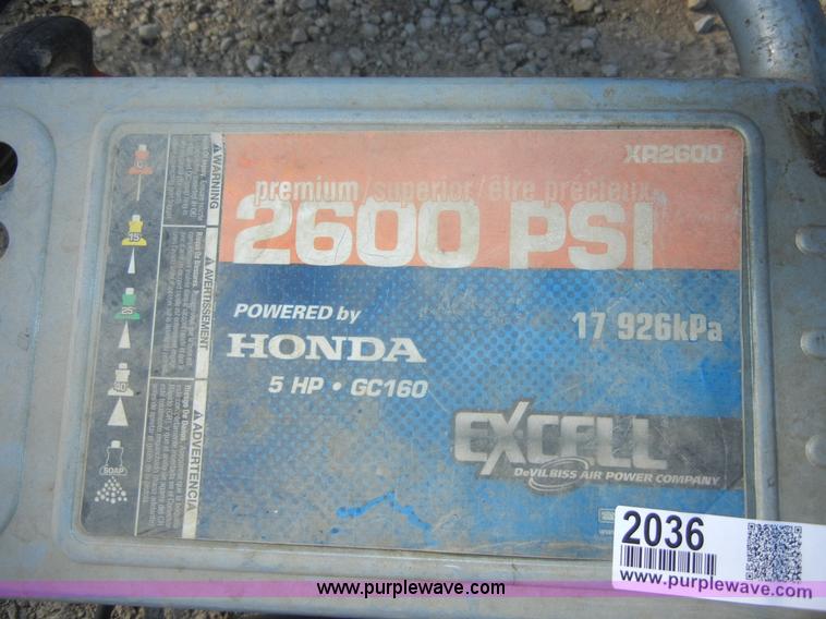 image for item 2036 Excell XR2600 power washer