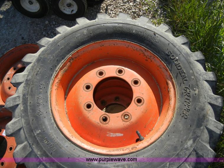 image for item 2038 (2) used skid steer tires