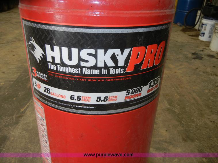 image for item 2042 Husky Pro 26 gallon air compressor