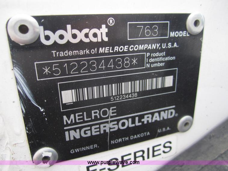 image for item 2991 1998 Bobcat 763 skid steer
