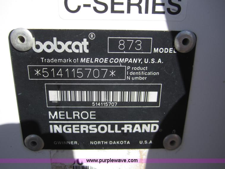 image for item 2997 Bobcat 873 skid steer