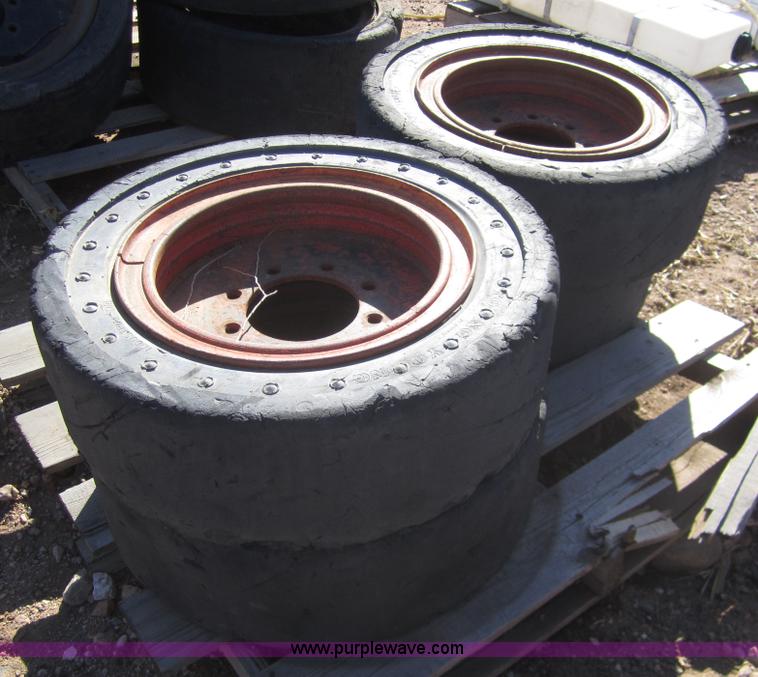 (4) 7.5016 hard tires in Colorado Springs, CO Item 3022 sold