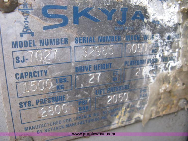 image for item 8132 Skyjack 600 Series rough terrain scissor lift