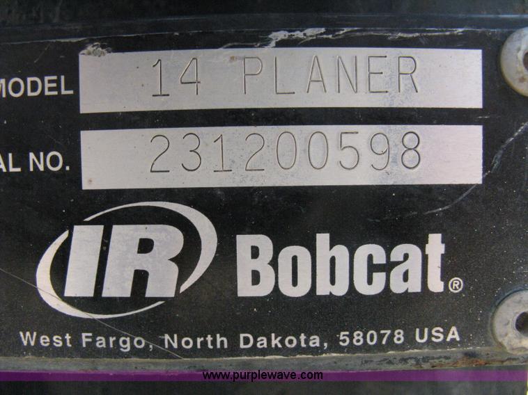 image for item 8184 2005 Bobcat 14" planer