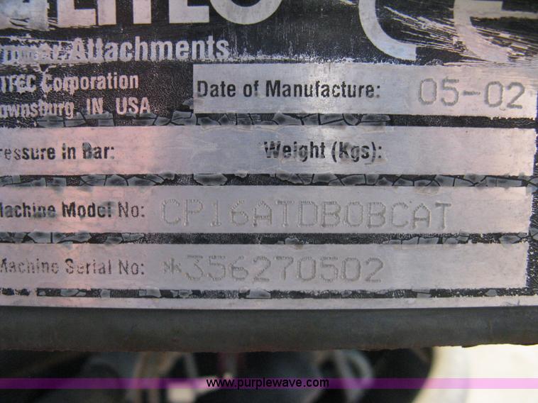 image for item 8210 2002 Alitec CP16A planer